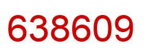 Number 638609 red image
