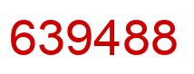 Number 639488 red image
