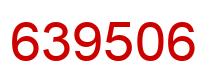 Number 639506 red image