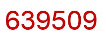 Number 639509 red image