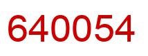 Número 640054 imagen rojo