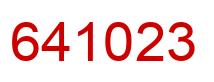 Número 641023 imagen rojo