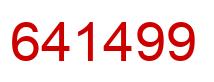 Number 641499 red image