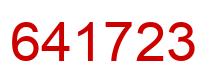 Number 641723 red image