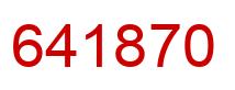 Número 641870 imagen rojo