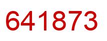 Number 641873 red image