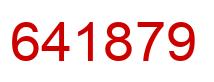 Number 641879 red image