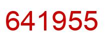 Número 641955 imagen rojo