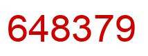 Number 648379 red image