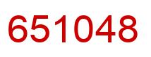 Number 651048 red image