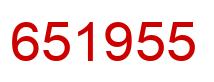 Number 651955 red image