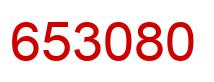 Number 653080 red image