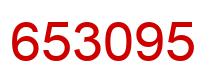 Number 653095 red image