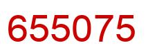 Number 655075 red image