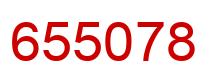 Number 655078 red image