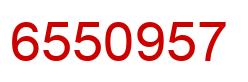 Number 6550957 red image