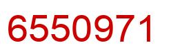 Number 6550971 red image