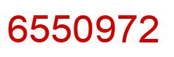 Number 6550972 red image