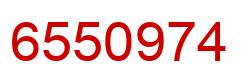Number 6550974 red image