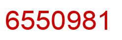 Number 6550981 red image