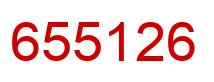 Number 655126 red image