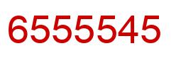 Number 6555545 red image