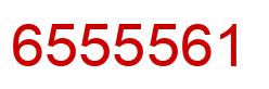 Number 6555561 red image