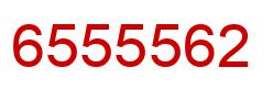 Number 6555562 red image