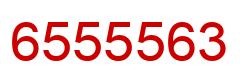 Number 6555563 red image