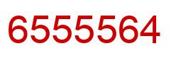 Number 6555564 red image