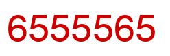 Number 6555565 red image