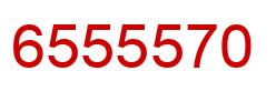 Number 6555570 red image