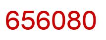 Number 656080 red image