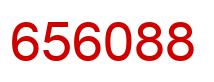 Number 656088 red image