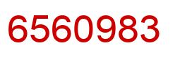 Número 6560983 imagen rojo