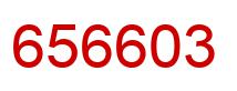 Number 656603 red image