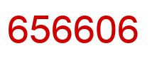 Number 656606 red image