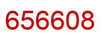 Number 656608 red image