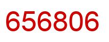Number 656806 red image