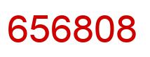Number 656808 red image