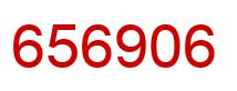 Number 656906 red image