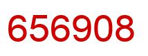 Number 656908 red image