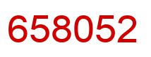 Número 658052 imagen rojo