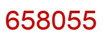 Number 658055 red image