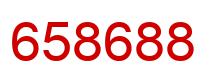 Número 658688 imagen rojo