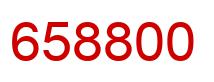 Número 658800 imagen rojo
