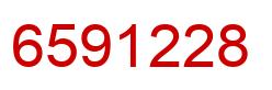 Number 6591228 red image