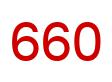 Number 660 red image