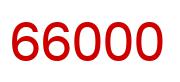 Número 66000 imagen rojo