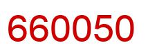 Number 660050 red image